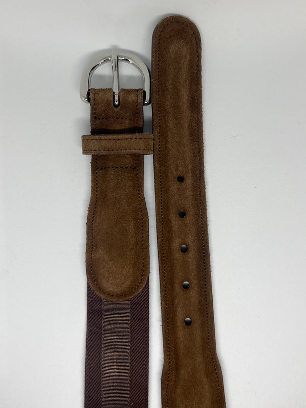 SALE Ledergürtel Twill - Braun (30mm breit)