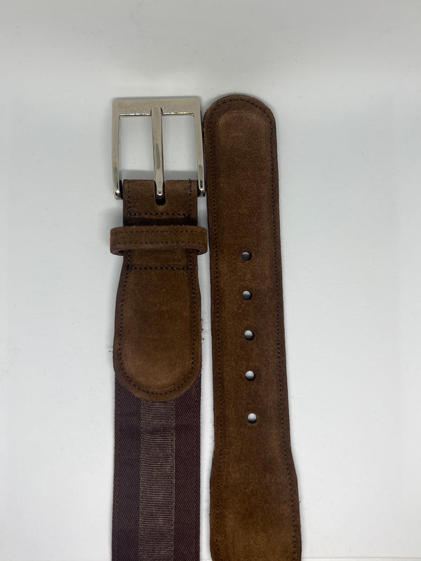 SALE Ledergürtel Twill - Braun (40mm breit)