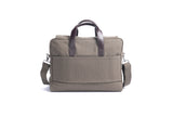 Laptoptasche Canvas - Khaki I Taschengurt Navy - Rot