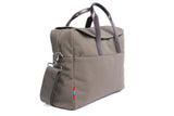 Laptoptasche Canvas - Khaki I Taschengurt Navy - Rot