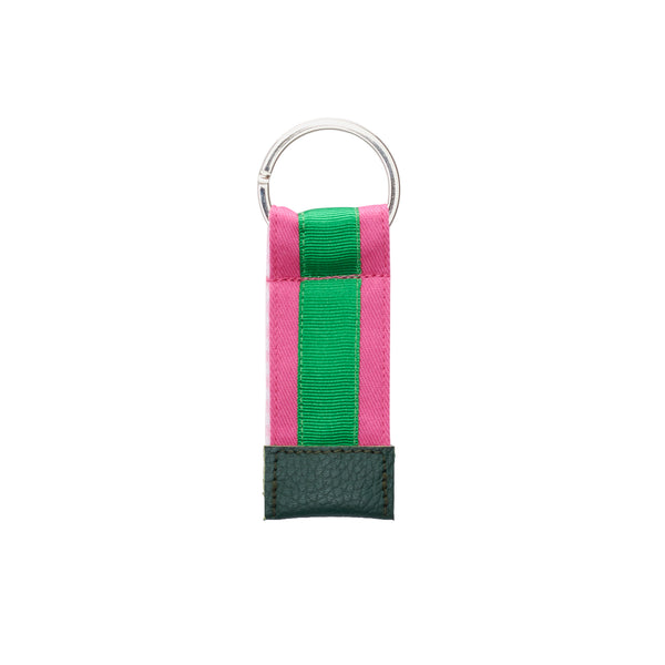 Schlüsselanhänger Twill Pink I Grün